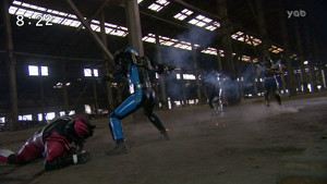 仮面ライダーディケイド、仮面ライダーディエンド、仮面ライダーガタック、仮面ライダーザビー