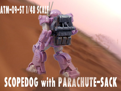 ATM-09-SA 1/48 SCALE SCOPEDOG with PARACHUTE-SACK